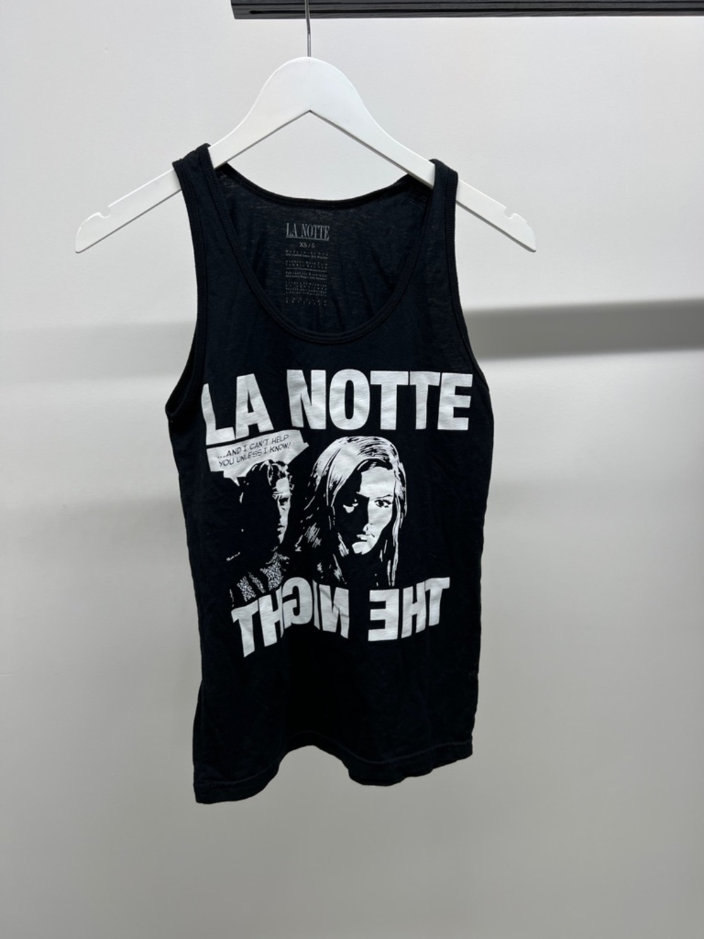 Black Graphic Tank Top